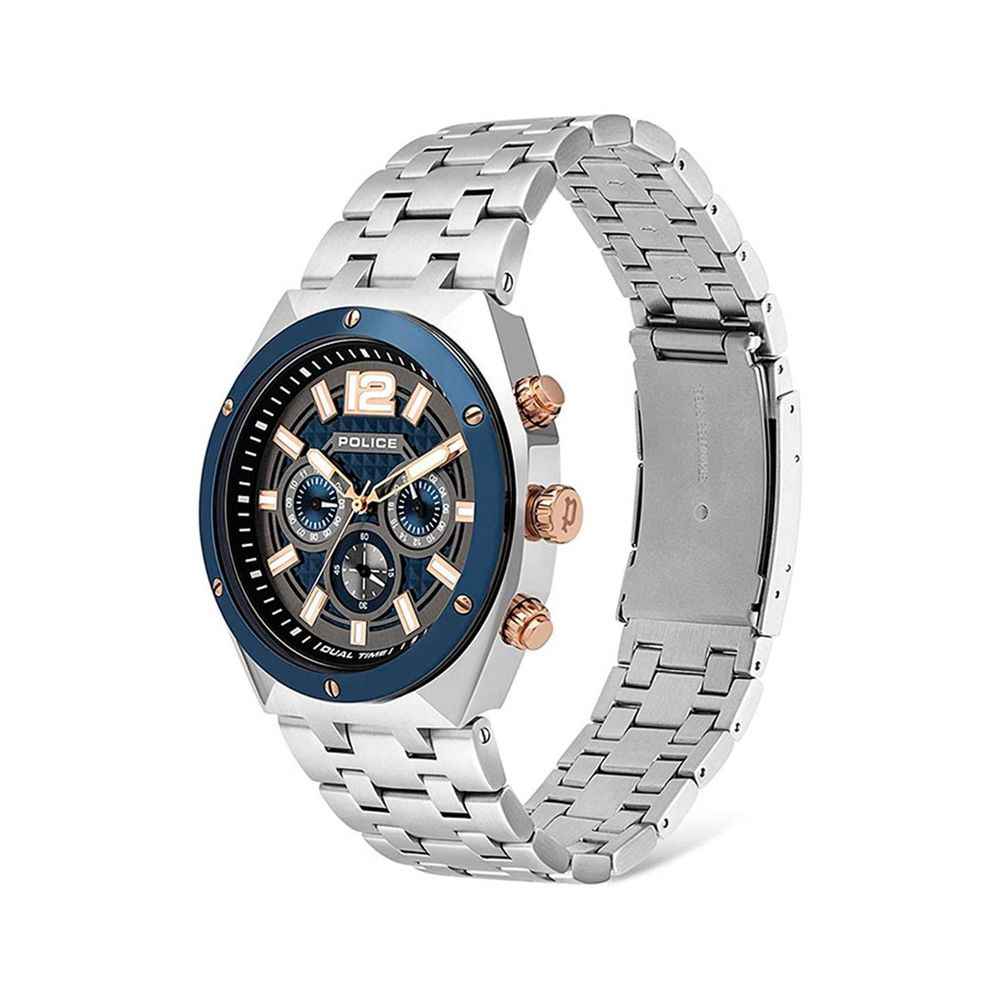 Gray Stainless Steel Dress Watch