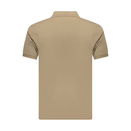 Brown Cotton Men's Polo Shirt