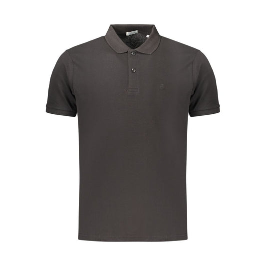Black Cotton Men's Polo Shirt