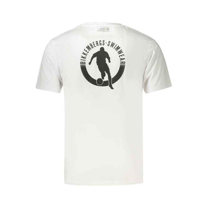 White Cotton Men's T-Shirt