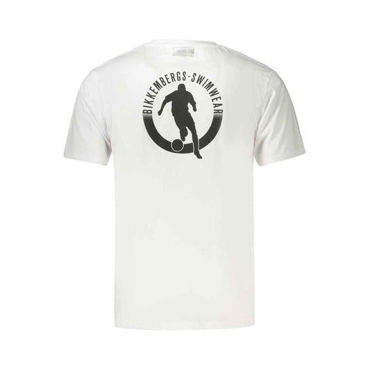 White Cotton Men's T-Shirt