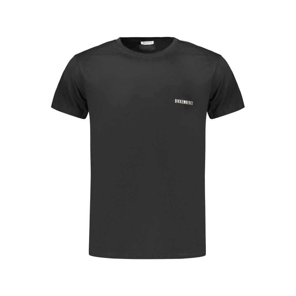 Black Cotton Men's T-Shirt