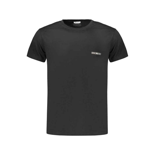 Black Cotton Men's T-Shirt