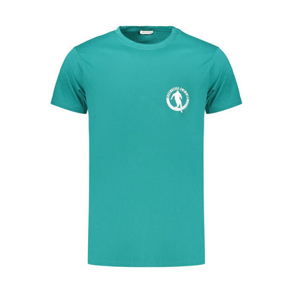 Green Cotton Men's T-Shirt