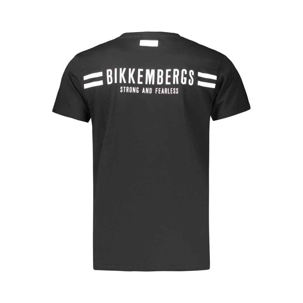Black Cotton Men's T-Shirt