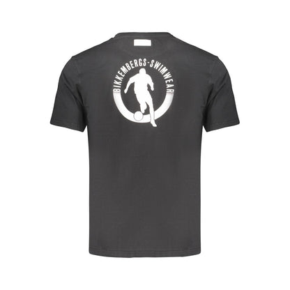 Black Cotton Men's T-Shirt