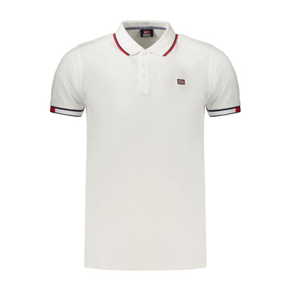 White Cotton Men's Polo Shirt