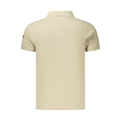 Beige Cotton Men's Polo