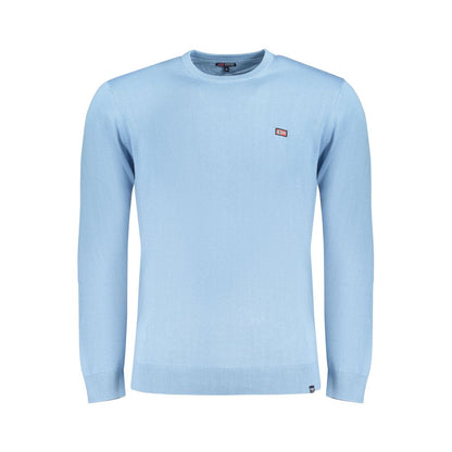 Blue Cotton Men's Sweater