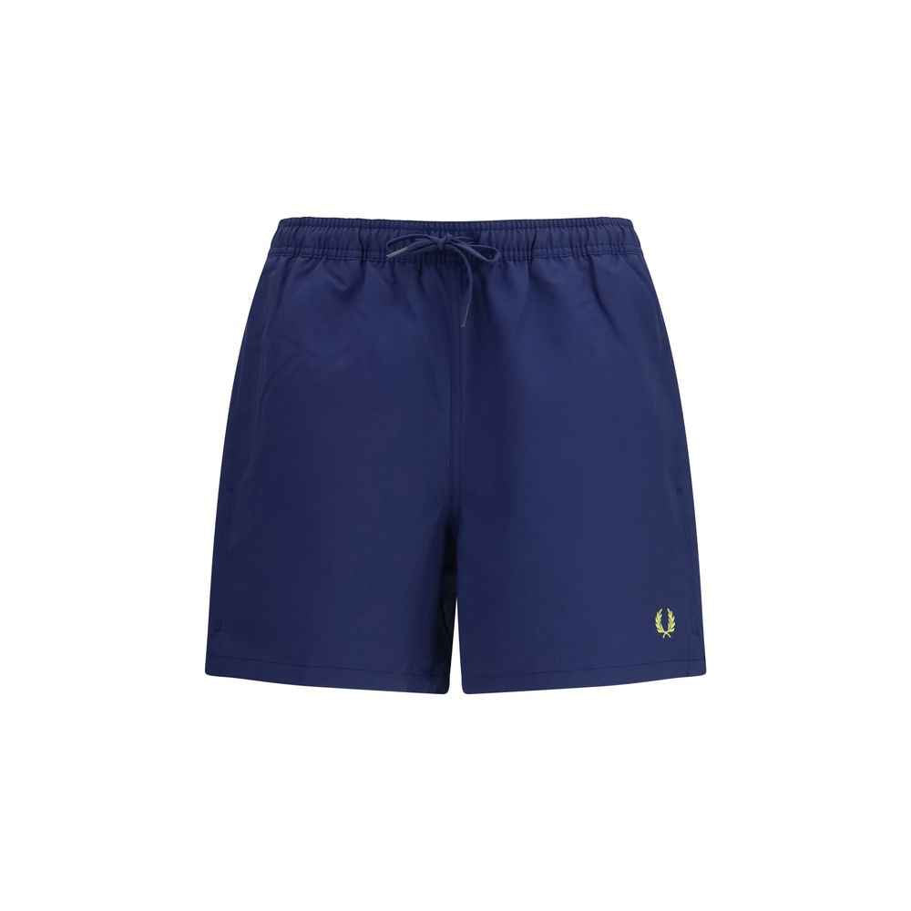 Blue Recycled Polyester Shorts