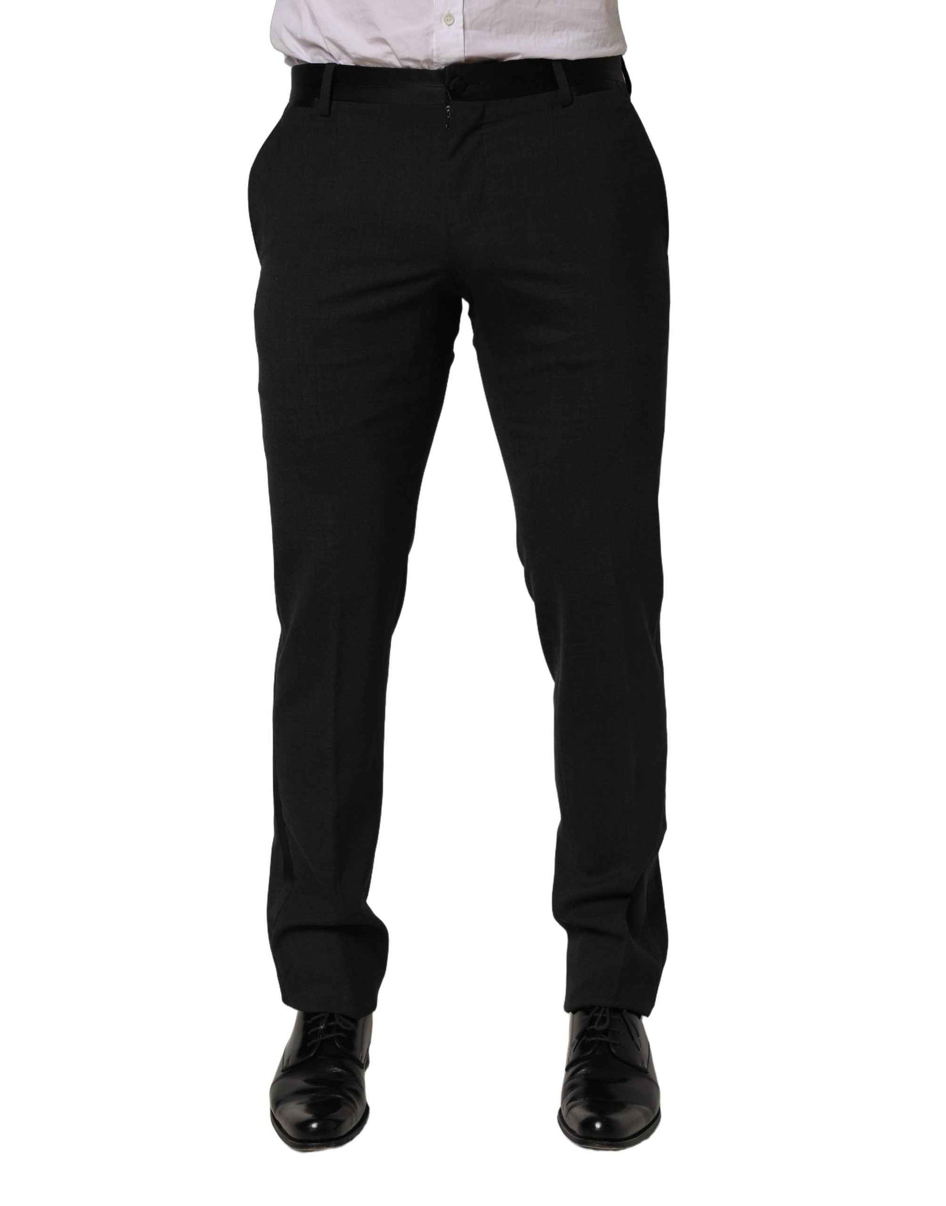 Black Cotton Dress Formal Men Trouser Pants