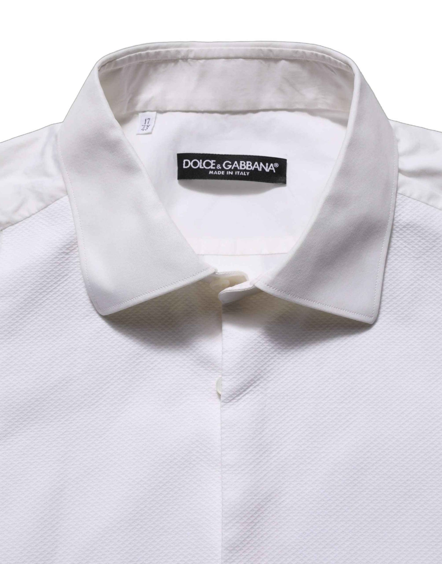 White Bib Cotton Poplin Dress Formal Shirt