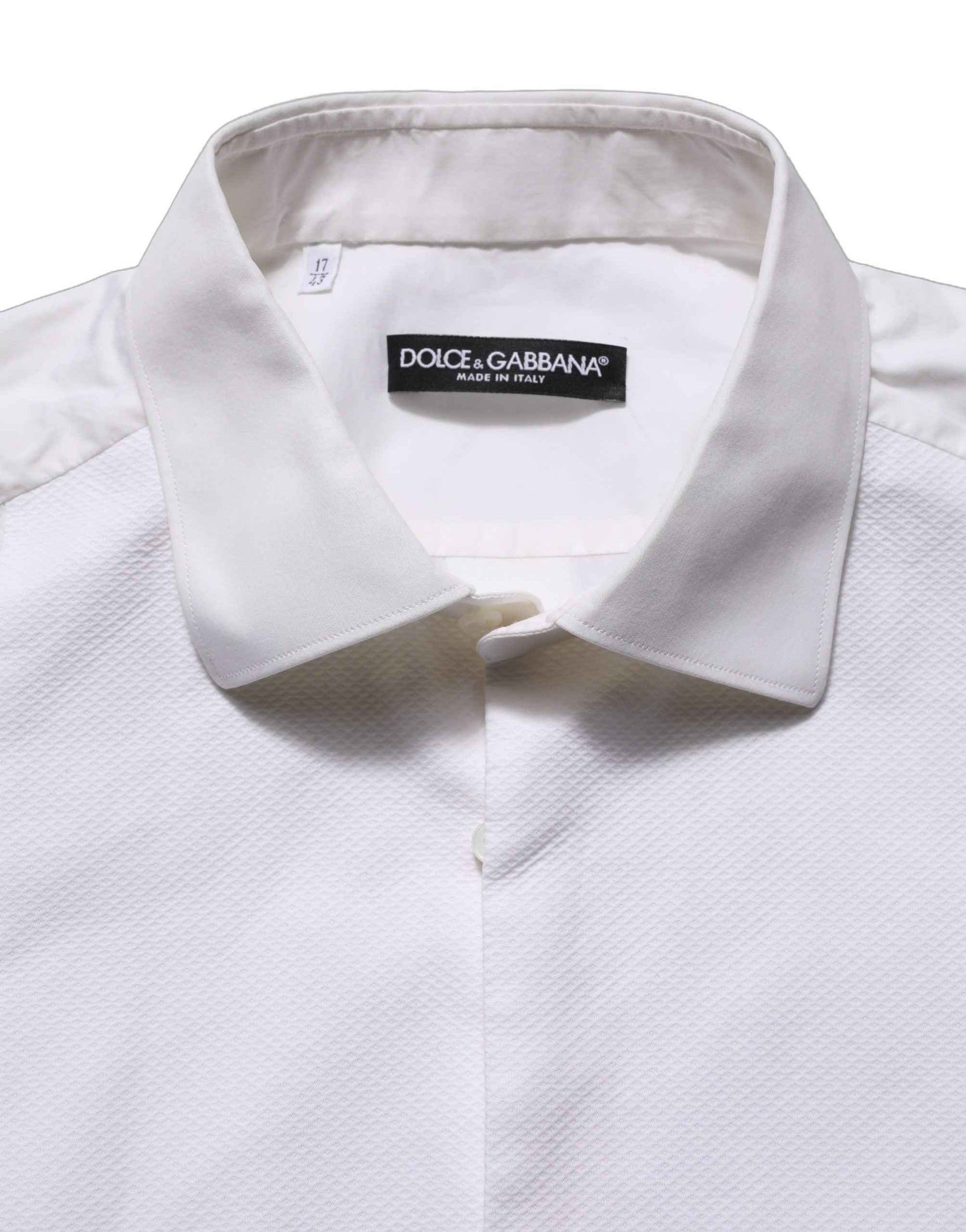 White Bib Cotton Poplin Dress Formal Shirt