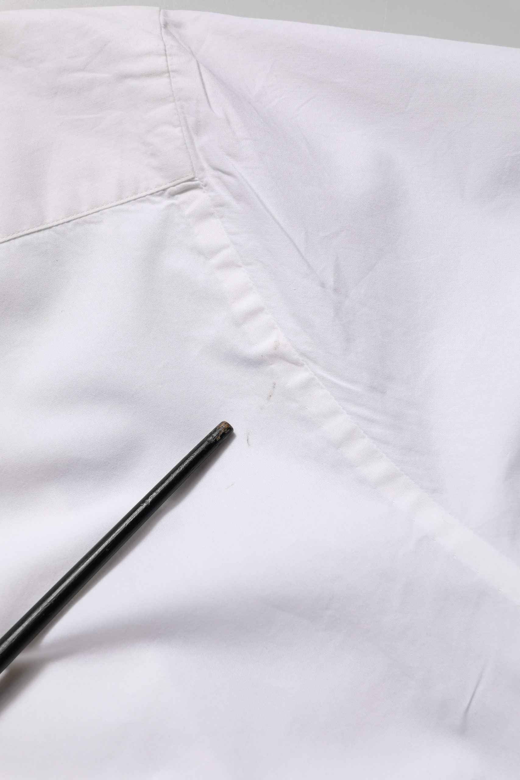 White Bib Cotton Poplin Dress Formal Shirt