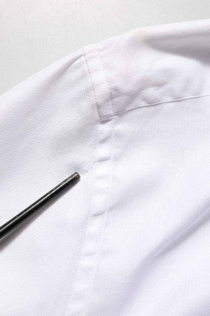 White Cotton Collared Dress Formal Men Shirt