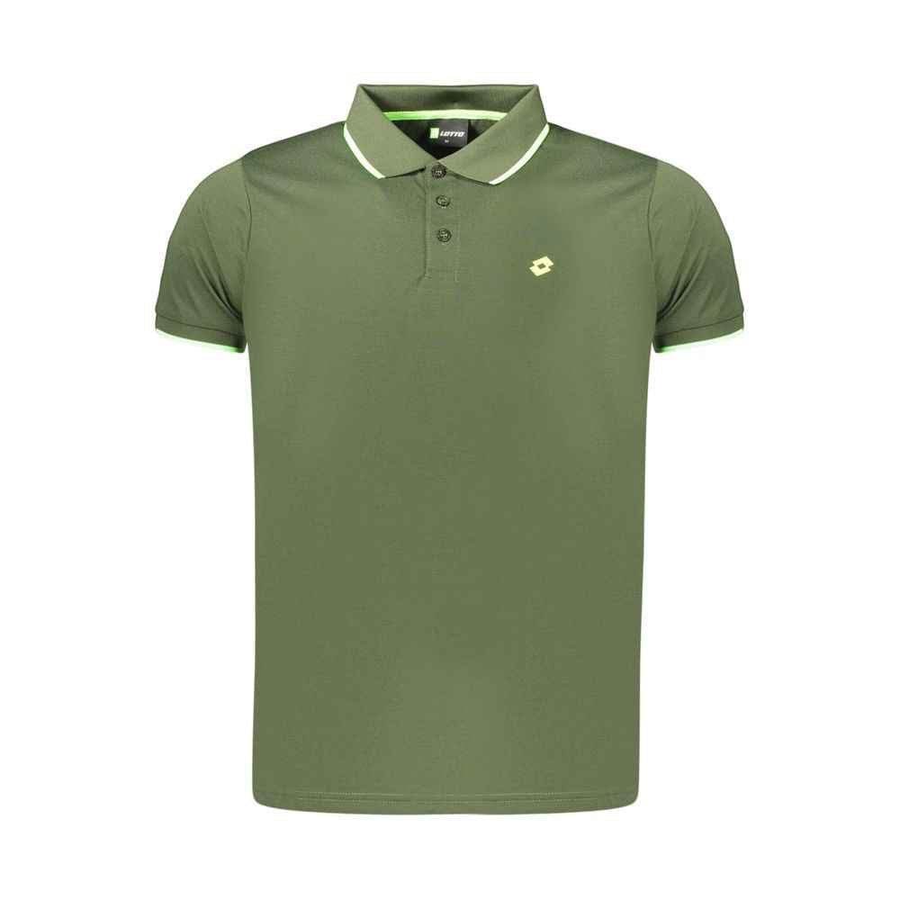 Green Polyester Men's Polo Shirt