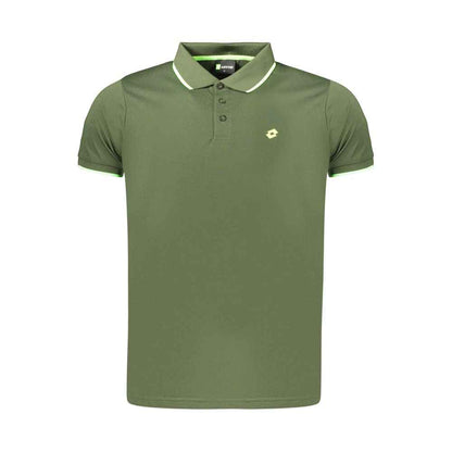 Green Polyester Men's Polo Shirt