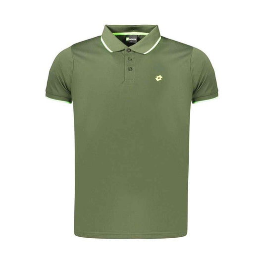 Green Polyester Men's Polo Shirt