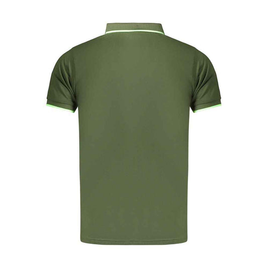 Green Polyester Men's Polo Shirt