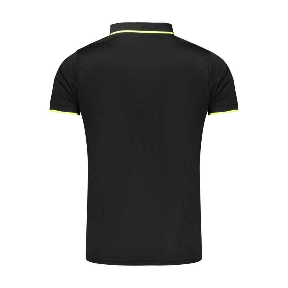 Black Polyester Men's Polo Shirt