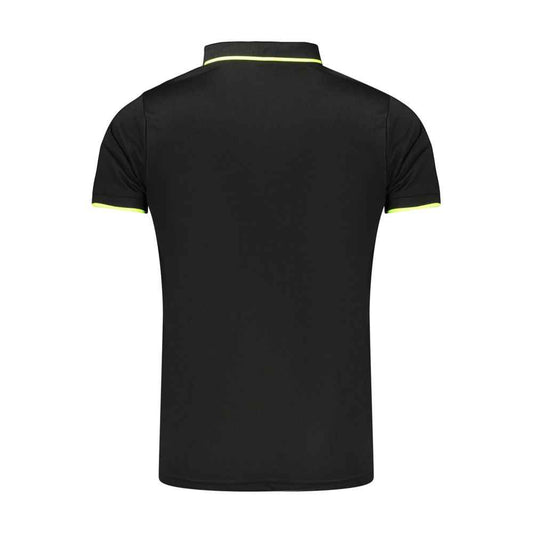 Black Polyester Men's Polo Shirt
