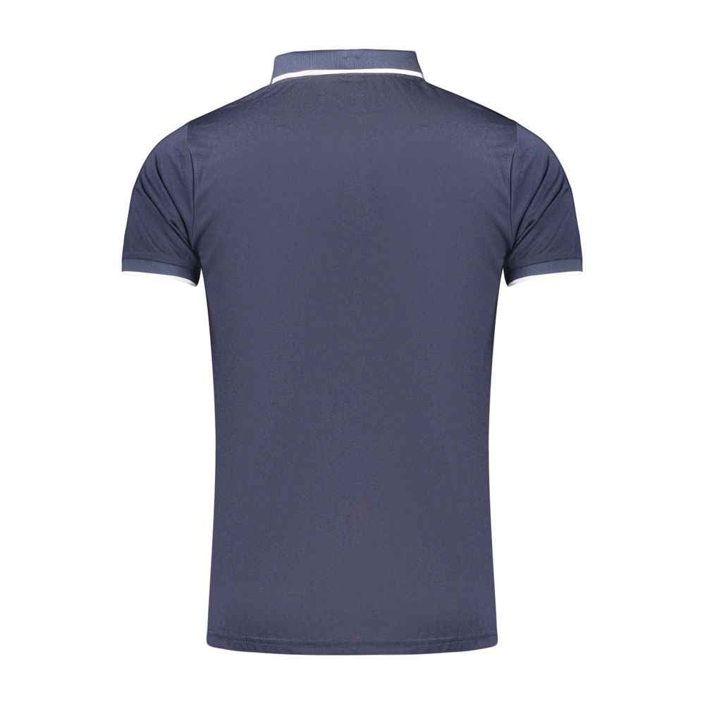 Blue Polyester Men's Polo Shirt