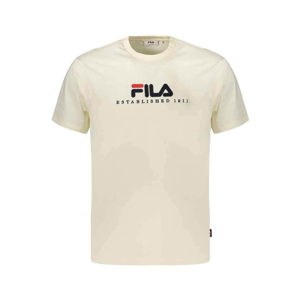 Beige Cotton Men's T-Shirt