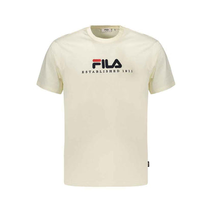 Beige Cotton Men's T-Shirt