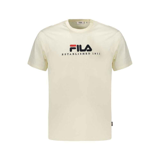 Beige Cotton Men's T-Shirt