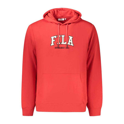 Red Cotton Men's Hoodie