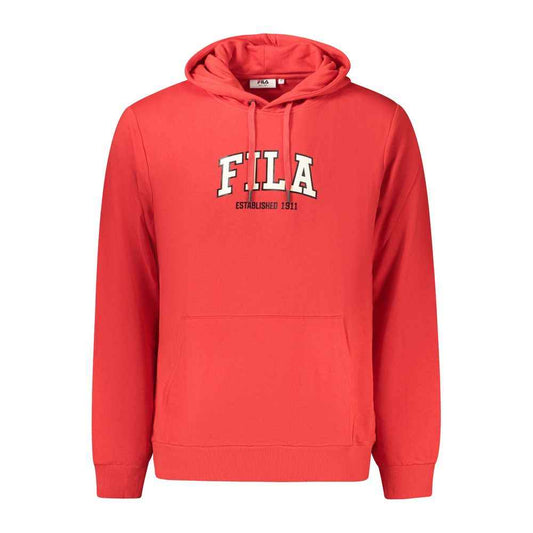 Red Cotton Men's Hoodie