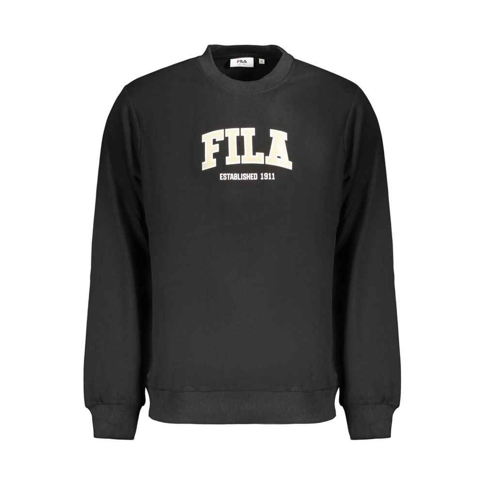 Black Cotton Men's Sweatshirt