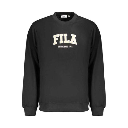 Black Cotton Men's Sweatshirt