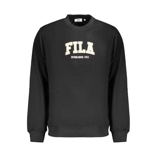 Black Cotton Men's Sweatshirt