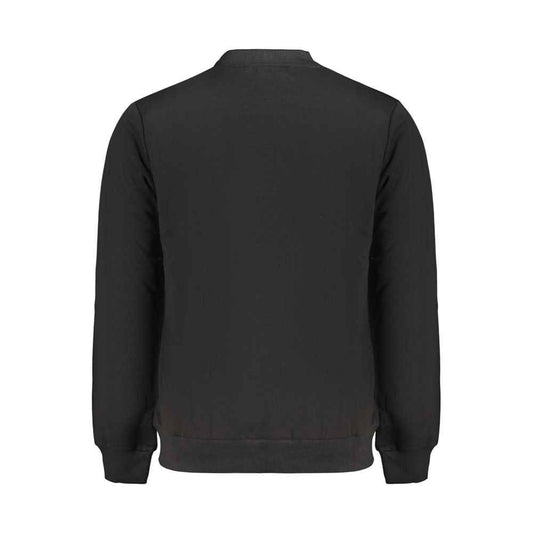Black Cotton Men's Sweatshirt