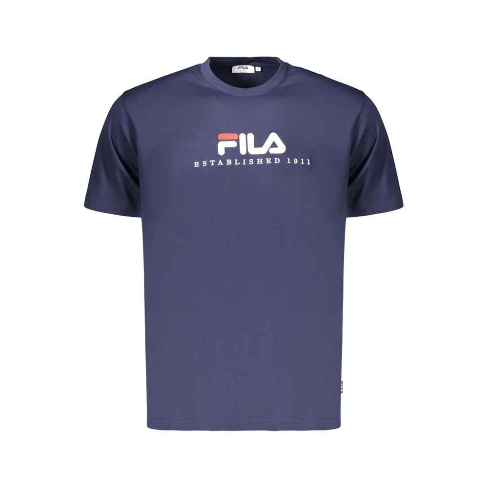 Blue Cotton Men's T-Shirt