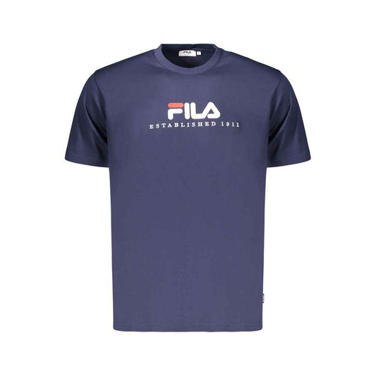 Blue Cotton Men's T-Shirt