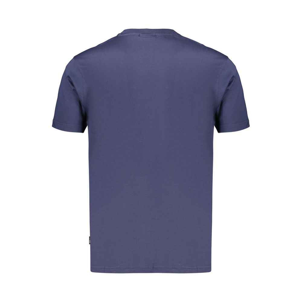 Blue Cotton Men's T-Shirt