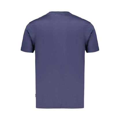 Blue Cotton Men's T-Shirt