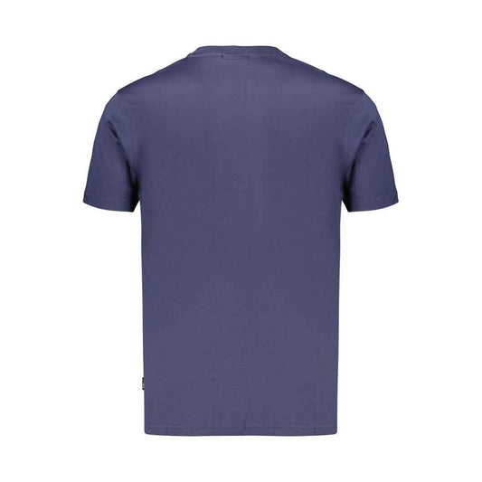 Blue Cotton Men's T-Shirt
