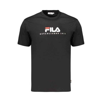Black Cotton Men's T-Shirt