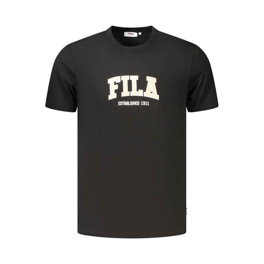 Black Cotton Men's T-Shirt