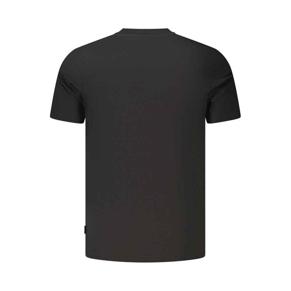 Black Cotton Men's T-Shirt