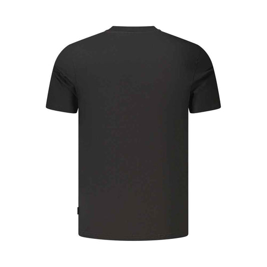 Black Cotton Men's T-Shirt