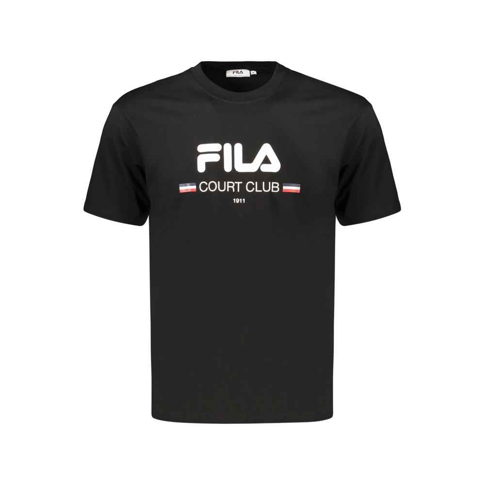 Black Cotton Men's T-Shirt