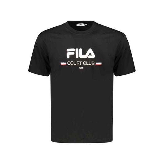 Black Cotton Men's T-Shirt
