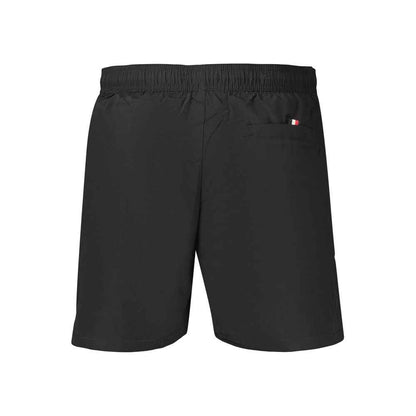 Black Polyester Men's Swimwear