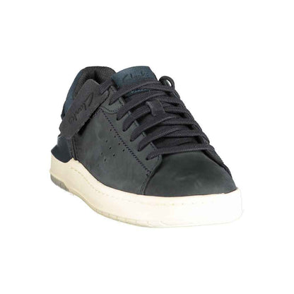 Blue Polyester Men's Sneaker