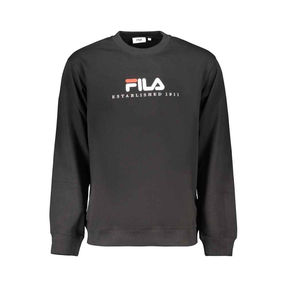 Black Cotton Men's Sweatshirt