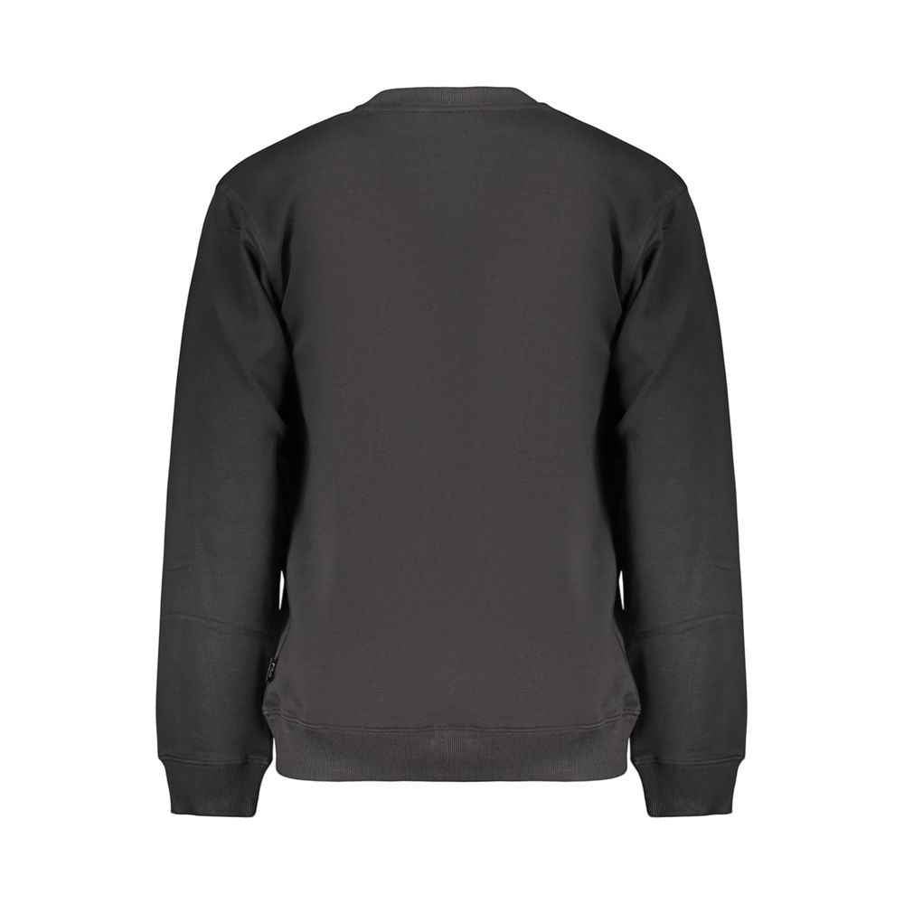 Black Cotton Men's Sweatshirt